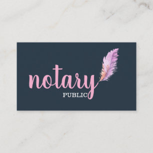 Tarjeta De Visita Notario guión elegante público sencillo blanco y n