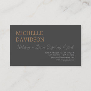 Tarjeta De Visita Notario Minimalista moderno profesional
