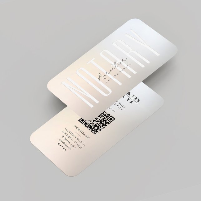 Tarjeta De Visita Notario moderno Agente de firma pública Gold Silve (Modern Notary Public Signing Agent Gold Silver Business Card
)