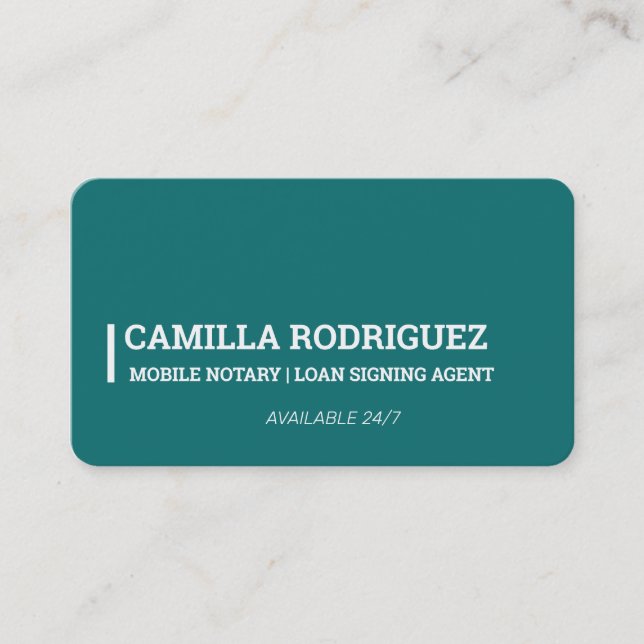 Tarjeta De Visita Notario móvil (Anverso)