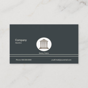 Tarjeta De Visita Notario Público