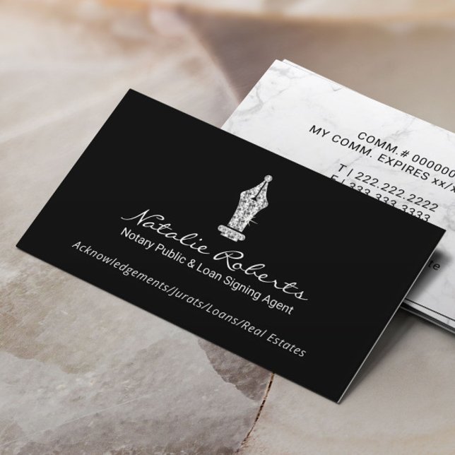 Tarjeta De Visita Notario Público Agente de firma de préstamos de pl (Subido por el creador)