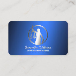 Tarjeta De Visita Notario público de firma de préstamos