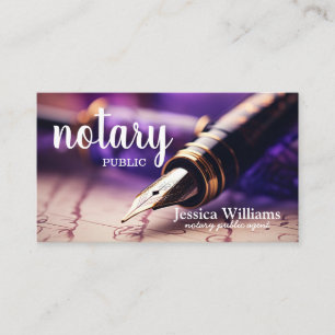 Tarjeta De Visita Notario Público Letra Elegante Sencilla