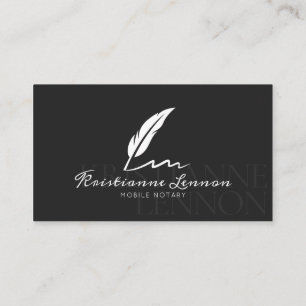 Tarjeta De Visita Notario público/notario móvil - Foto moderna