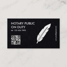 Tarjeta De Visita Notario Público QR