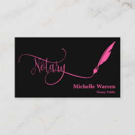 Tarjeta De Visita notary feather pen loan firma turquoise business