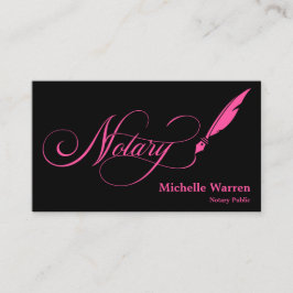 Tarjeta De Visita notary feather pen loan firma turquoise business