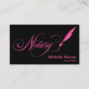 Tarjeta De Visita notary feather pen loan firma turquoise business