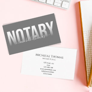 Tarjeta De Visita Notary Loan Siging Agent Rosa Oro Marble Busines