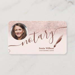 Tarjeta De Visita Notary Loan Signing Agent Modern Añadir su foto