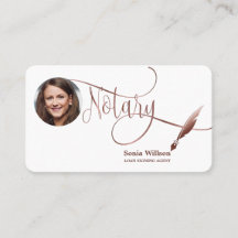 Notary Loan Signing Agent Modern Rosa Gold Agate