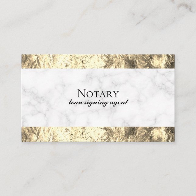 Tarjeta De Visita Notary Loan Signing Agent Profesional (Anverso)