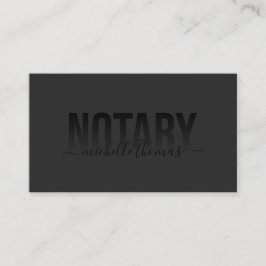 Tarjeta De Visita Notary Loan Signing Agent Profesional Simple