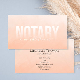 Tarjeta De Visita Notary Loan Signing Agent Profesional Simple