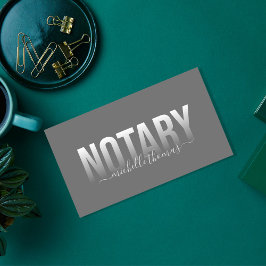 Tarjeta De Visita Notary Loan Signing Agent Profesional Simple