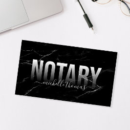 Tarjeta De Visita Notary Loan Signing Agent Profesional Simple