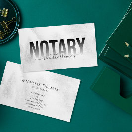 Tarjeta De Visita Notary Loan Signing Agent Profesional Simple