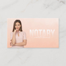 Notary Loan Signing Agent Professional Pink Photo