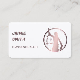 Tarjeta De Visita Notary Public QR Business Card