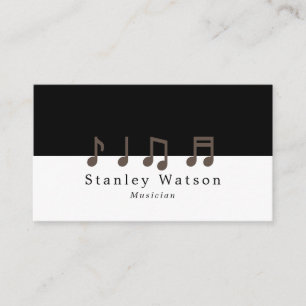 Tarjeta De Visita Notas musicales, vocalista profesional