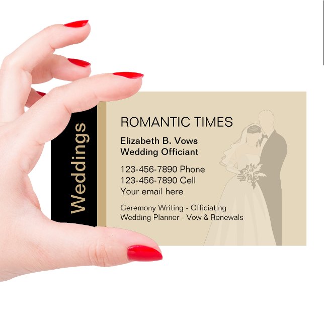 Tarjeta De Visita Novia y novio de boda (Subido por el creador)
