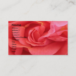 Tarjeta De Visita NOVINO - Rosa rojo