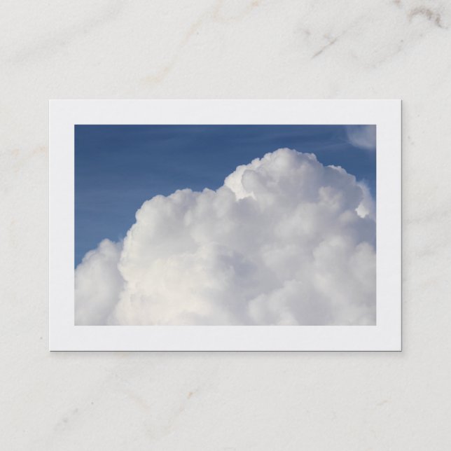 Tarjeta De Visita Nube Cúmulo (Con borde) (Anverso)