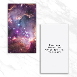 Tarjeta De Visita Nube Pequeña Magallánica Púrpura