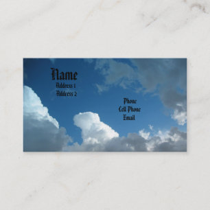 Tarjeta De Visita Nubes