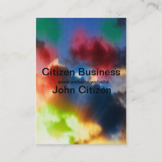 Tarjeta De Visita Nubes abstractas vibrantes