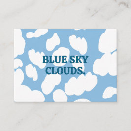 Tarjeta De Visita Nubes azul cielo nubes