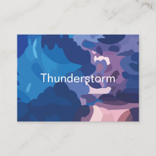 Tarjeta De Visita Nubes Coloridas de Tormenta 