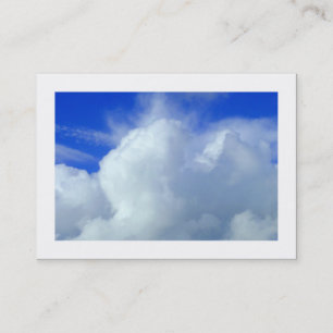 Tarjeta De Visita Nubes (con borde)