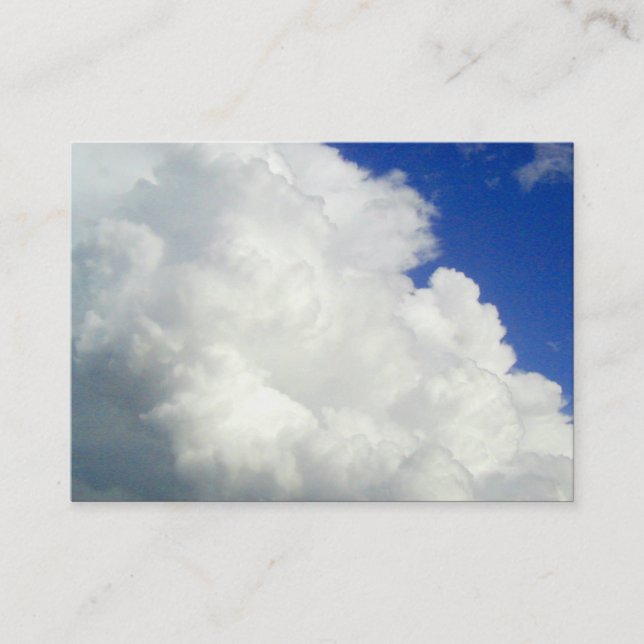 Tarjeta De Visita Nubes cúmulas, mini foto (Anverso)