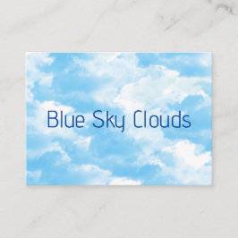 Tarjeta De Visita Nubes de cielo azul