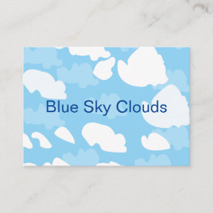 Tarjeta De Visita Nubes de cielo azul