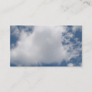 Tarjeta De Visita Nubes de cúmulo sofocadas en cielo azul