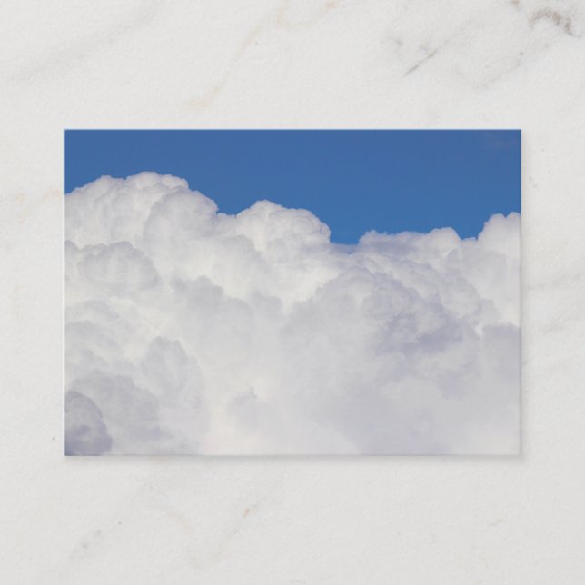 Tarjeta De Visita Nubes de Cumulus (Anverso)