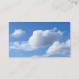 Tarjeta De Visita Nubes esponjosas en un cielo azul