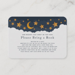 Tarjeta De Visita Nubes estrelladas Baby Shower por favor trae un li
