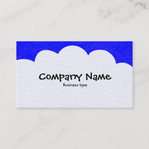 Tarjeta De Visita Nubes Fluffy - Azul