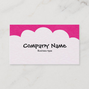 Tarjeta De Visita Nubes Fluffy - Crimson