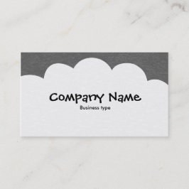 Tarjeta De Visita Nubes Fluffy - Gris