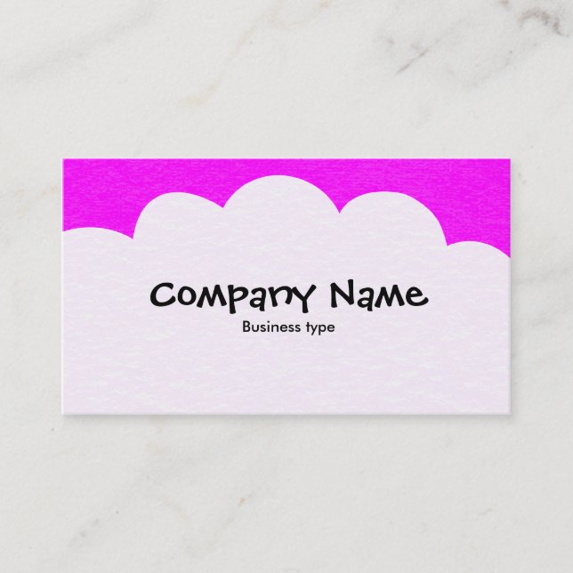 Tarjeta De Visita Nubes Fluffy - Magenta (Anverso)