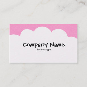 Tarjeta De Visita Nubes Fluffy - Rosa