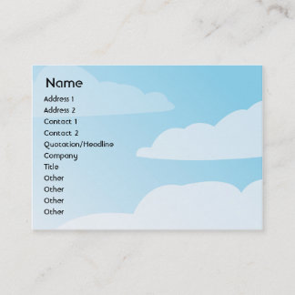 Tarjeta De Visita Nubes - rechonchas