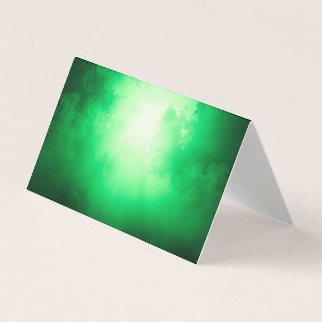 Tarjeta De Visita Nubes verdes (Anverso)