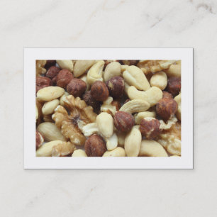 Tarjeta De Visita Nueces mixtas (bordadas)