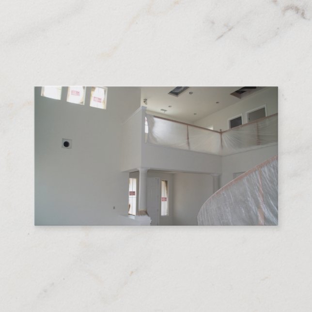 Tarjeta De Visita Nueva construcción casera (Anverso)